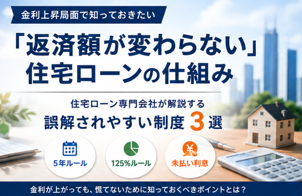 住宅ローンの仕組みについて、誤解されやすい制度3選